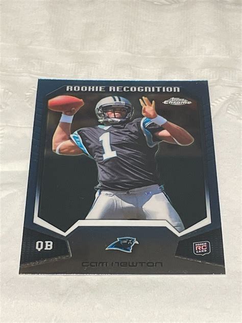 Cam Newton Topps Chrome Rc Rookie Recognition Rr Cm Ebay