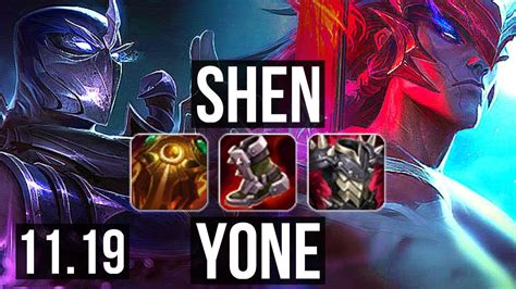 Shen Vs Yone Top M Mastery Games Godlike Na