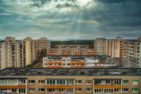 Aerial Street View Of Katleri And Paasiku Streets In Lasnamae Tallinn ...