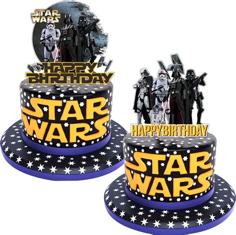 Star Wars Tortendeko Pcs Star Wars Cake Topper Geburtstag Cupcake