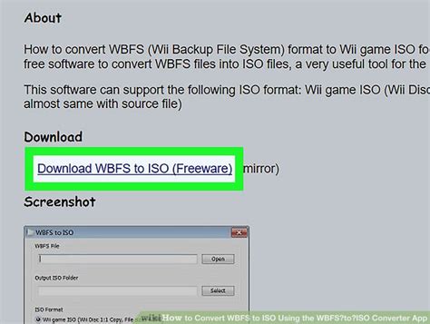 How To Convert WBFS To ISO Using The WBFStoISO Converter App