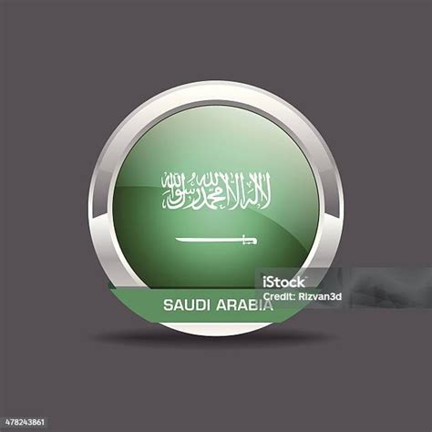 Saudi Arabia Flag Round Icon Stock Illustration - Download Image Now ...