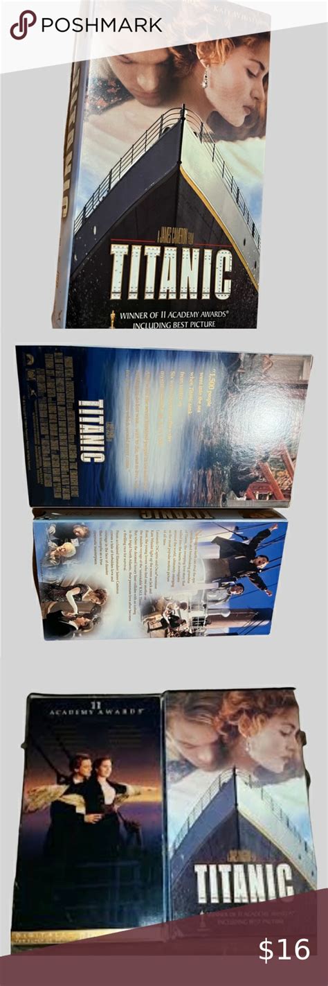Titanic 1997 Leonardo Dicaprio Kate Winslet James Cameron Movie Vhs