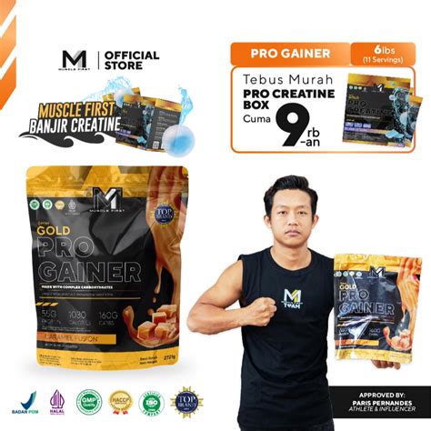 Jual Muscle First Pro Gainer 6lbs 2721gr Mass Gainer Penambah Berat