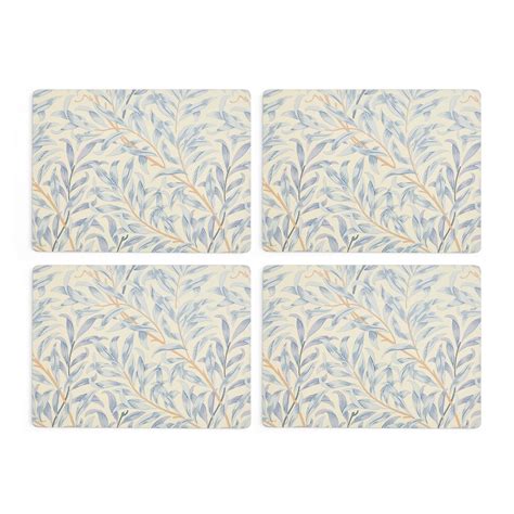 Pimpernel Morris And Co Willow Bough Blue Placemats Set Of 4 157