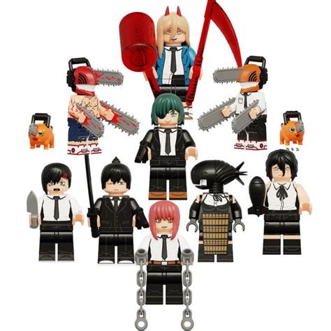 Chainsaw Man Minifigures Denji Pochita Power Mini Figures Building