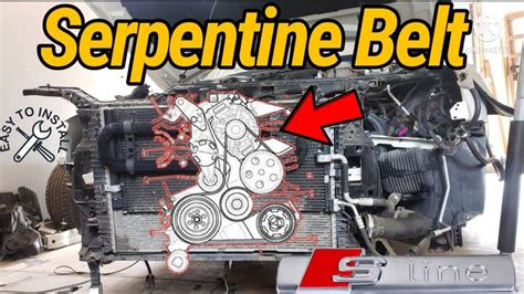 Project A4 How To Remove Serpentine Belt 2004 2016 Audi 2 0t YouTube