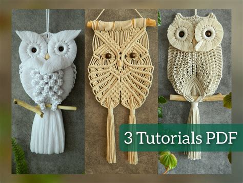 Tutorial Pdf For Macrame Owl Step By Step Guide Cute Wall