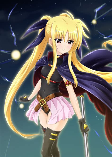 Safebooru 1girl Bardiche Blonde Hair Cape Diesel Turbo Fate