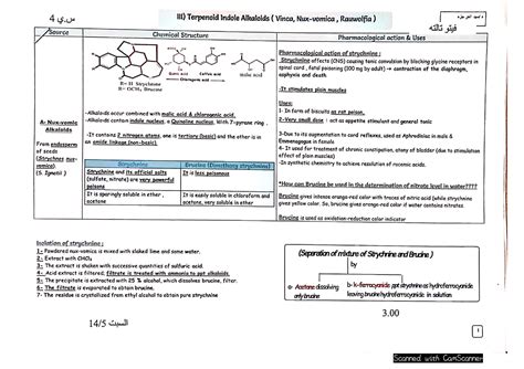 Part 4 Terpenoid Indole Alkaloids Pharmacognosy 2 Studocu