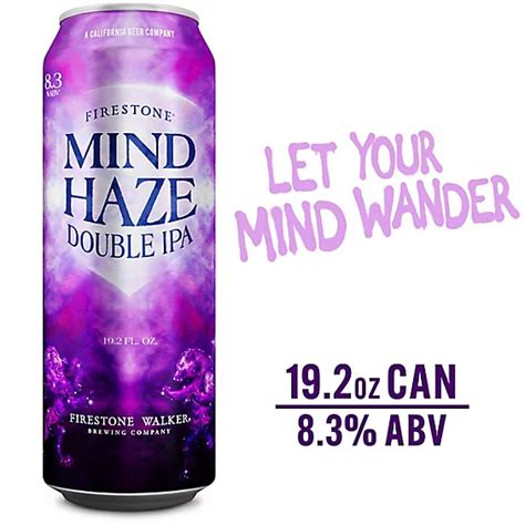 Firestone Walker Double Mind Haze Hazy Beer Ipa Can 192 Fl Oz