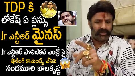 Nandamuri Balakrishna Shocking Comments On Jr Ntr About His Political