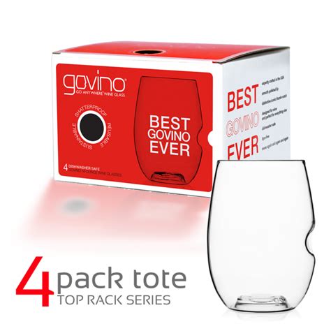 Govino Red Wine Glass 4 Pack Totedishwasher Safe Govino Go Anywhere Wine Glass