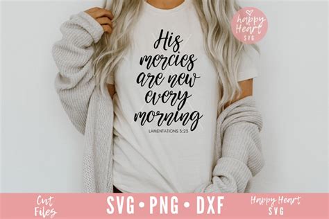 His Mercies Are New Every Morning SVG Christian SVG