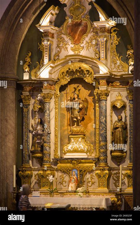 Portugal Madeira Funchal Sé Cathedral interior Stock Photo Alamy