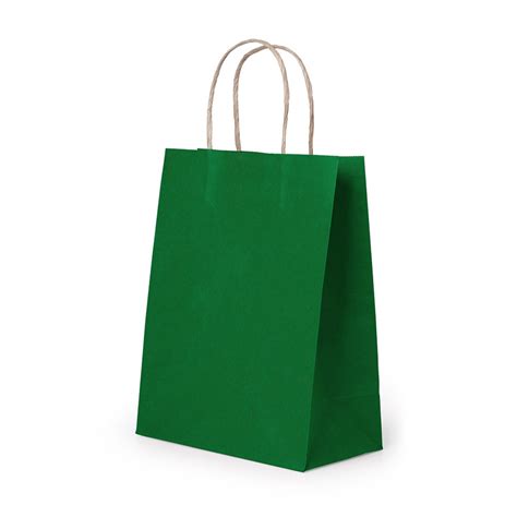 H L Cod Brown White Red Black Green Kraft Paper Bag With Twist Handle