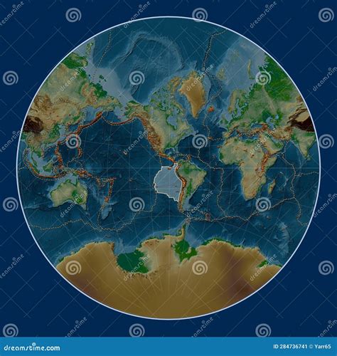 Nazca Tectonic Plate. Physical. Lagrange. Volcanoes and Boundari Stock Illustration ...