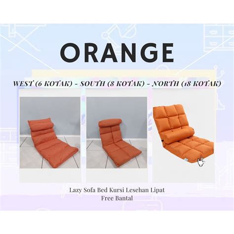 Jual Lazy Sofa Bed Kursi Lesehan Lipat Bantal Santai Bangku Lantai