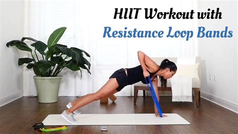 Hiit Workout With Resistance Loop Bands Youtube