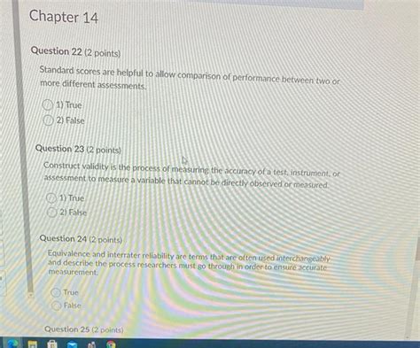 Solved Chapter 14 Question 22 2 Points Standard Scores Are Chegg