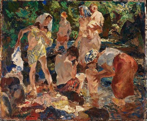 В бане картина серебрякова