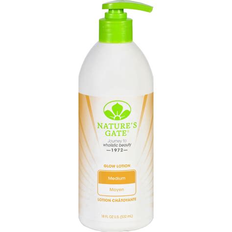 Natures Gate Body Lotion Glow Medium 18 Oz