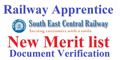 Secr Bilaspur Apprentice New Merit List Iti Pass Railway