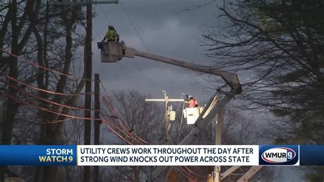 Utility Crews Put To Work After Strong Winds Knock Out Power Lines