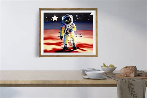 ASTRONAUT MARS POSTER | Powerful art, Mars poster, Fine art paper