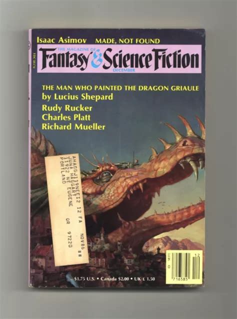 Magazine Of Fantasy And Science Fiction Vol Tr S Bon Tat