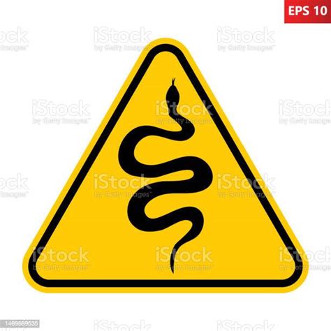 Snakes Warning Sign Stock Illustration Download Image Now Animal