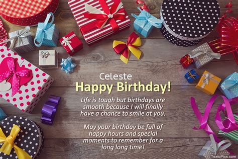 Happy Birthday Celeste Pictures Congratulations
