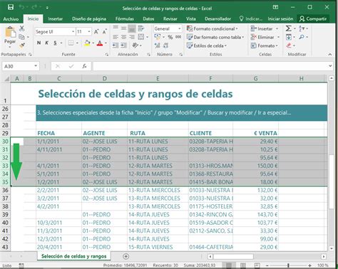 Europa papel página como seleccionar columnas en excel con el teclado