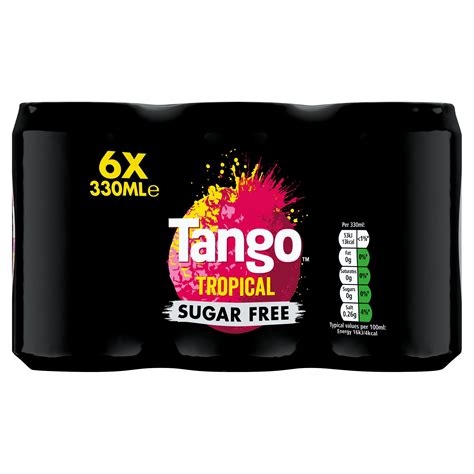 Tango Tropical Sugar Free Can 6x330ml Canned Drinks Iceland Foods