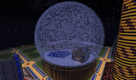 Beautiful Snow Globe Minecraft Project