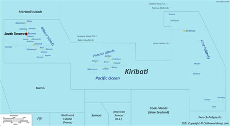 Kiribati Map | Detailed Maps of Republic of Kiribati