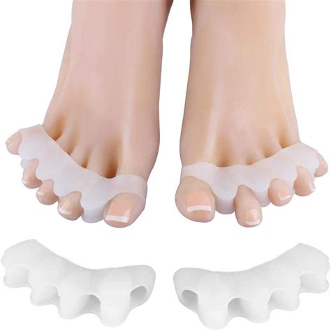 Volwco Gel Toe Separators Soft Silicone Reusable Toe Spreader