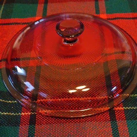 Pyrex Kitchen Visions Corningware Replacement Lid Cranberry Marked