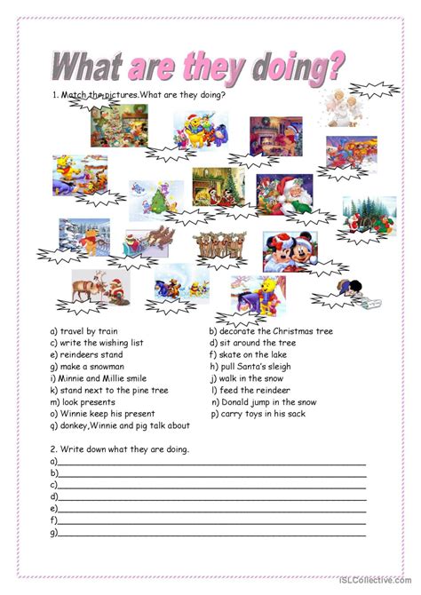 What Are They Doing English Esl Worksheets Pdf Doc