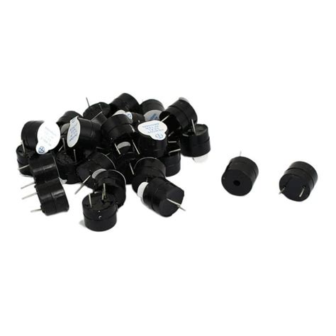 12mm Dia DC 5V 2 Terminals Electronic Continuous Sound Buzzer 30pcs ...