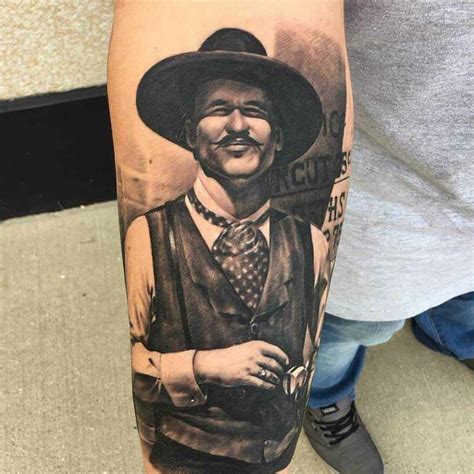 Doc Holliday Tattoo Best Sleeve Tattoos Cowboy Tattoos Tombstone