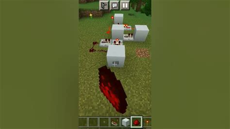 Simple Redstone On Off Button Minecraft Bedrock Youtube