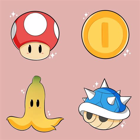 Mario Kart Icon Sticker Bundle - Etsy