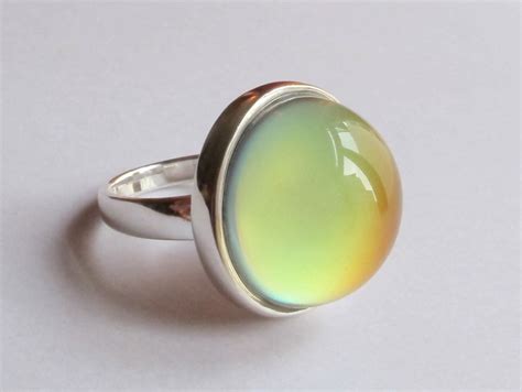 Mood Ring Sterling Silver 925 20 Mm Quality Mood Stone