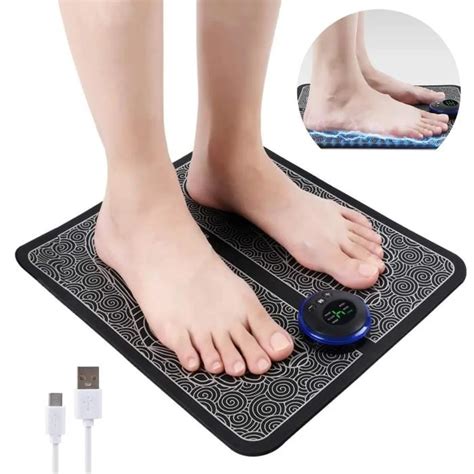 Tapis De Massage Pieds Masseur Electrique Pied Stimulation Ems