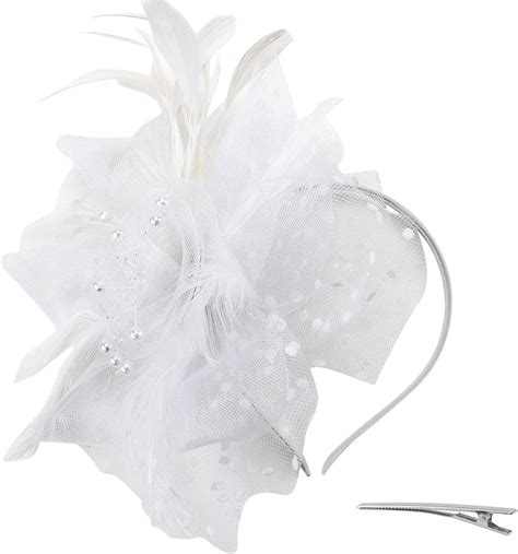 Buy Fascinators Feather Headband For Women Tea Party Derby Hat 1920s