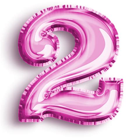 Number Metallic Pink Number Balloon Airfoil Filled Number