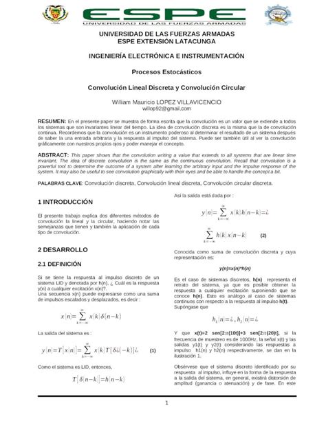 DOCX Convolución Lineal Discreta y Convolución circular Paper