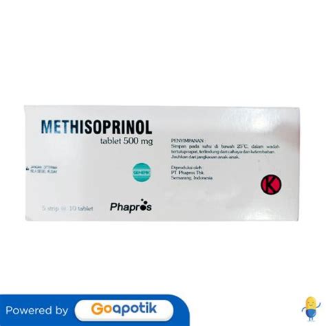 Jual Methisoprinol Phapros Mg Box Tablet Shopee Indonesia