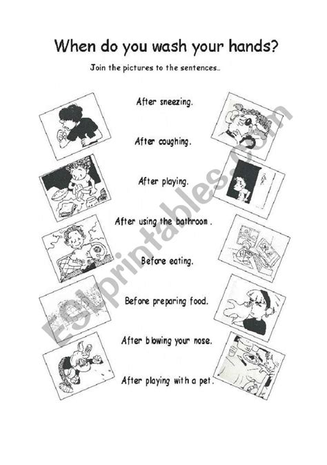 Washing Hands ESL Worksheet By Monika 79